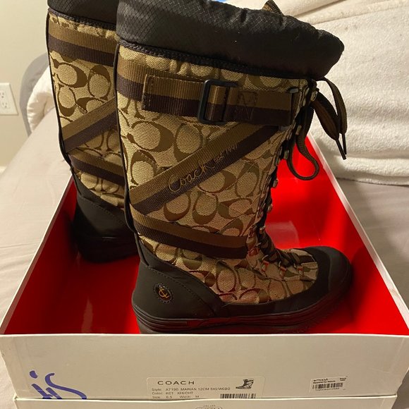 Coach Snow Boots Size 6.5